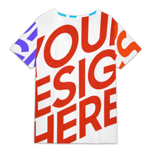 Charger l'image dans la galerie, T-shirt à manches courtes à col incliné à cinq boutons XVK pour femme personnalisée avec prénom motif texte (conception multi-images)