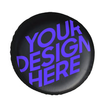 Charger l'image dans la galerie, Housse de pneu en cuir personnalisée avec photo texte logo