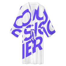 Charger l'image dans la galerie, Peignoir pour hommes LM003 adapté à la salle de bain au salon à la chambre à coucher personnalisé avec photo texte prénom (conception une image)