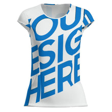 Charger l'image dans la galerie, T-shirt de sport femme à séchage rapide MWL547 personnalisé avec photo texte prénom