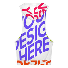 Charger l'image dans la galerie, Débardeur femme avec capuche et poches BX07 personnalisée avec prénom motif texte (conception multi-images)