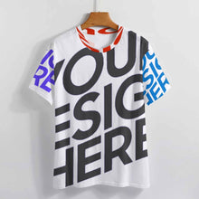 Charger l'image dans la galerie, Tee NT unisexe col rond coupe régulière à manches courtes personnalisée avec prénom motif texte (conception multi-images)