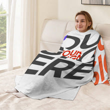 Charger l'image dans la galerie, Peignoir de nuit unisexe à manches longues en peluche confortable LYQ129 personnalisée avec prénom motif texte (conception multi-images)