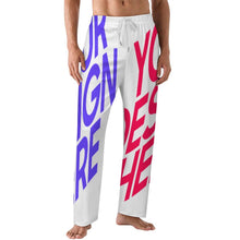 Charger l'image dans la galerie, Pantalon de pyjama ample cordon de serrage homme LM071 taille S-5XL personnalisée avec prénom motif texte (conception multi-images)