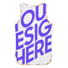 Charger l'image dans la galerie, Débardeur à ourlet plat et fente BX12 pour femme personnalisé avec photo texte prénom