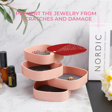 Charger l'image dans la galerie, Boîte à Bijoux Rotative Personnalisée | Tour de Rangement 4 Étages