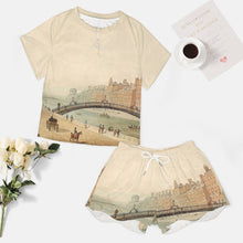 Charger l'image dans la galerie, Ensemble Détente Femme Manches Courtes | Pyjama Personnalisable Imitation Coton