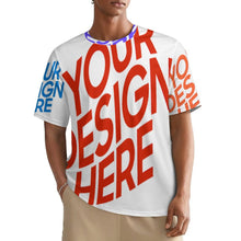 Charger l'image dans la galerie, T-shirt unisexe à col rond côtelé NT T-shirt ajusté à manches courtes personnalisée avec prénom motif texte (conception multi-images)