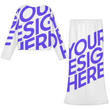 Charger l'image dans la galerie, Jupe tailleur femme manches longues LYQ165 personnalisé avec photo texte prénom