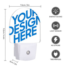 Charger l'image dans la galerie, Veilleuse chambre en plastique LED (Plusieurs spécifications disponibles) personnalisée avec prénom photo image texte motif