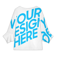 Charger l'image dans la galerie, Top col V à manches pétales pour femme KCL personnalisé avec photo texte prénom