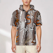 Charger l'image dans la galerie, Sweat à Capuche Manches Mi-Longues en Tissu Texturé Poisson avec Impression Personnalisée