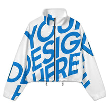 Charger l'image dans la galerie, Veste polaire courte à capuche pour femme MWL476 personnalisé avec photo texte prénom (conception une image)