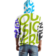 Charger l'image dans la galerie, Sweat-shirt unisexe ample sans poche entièrement imprimé AMZ personnalisée avec prénom motif texte (conception multi-images)