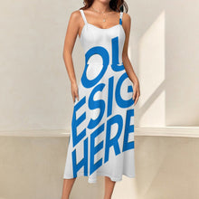 Charger l'image dans la galerie, Robe à bretelles pour femme LM467 personnalisé avec photo texte prénom