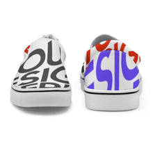 Charger l'image dans la galerie, Chaussures en toile unisexes basses style voile personnalisé avec photo texte prénom