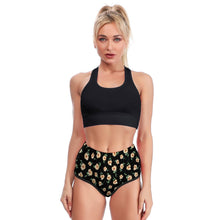 Charger l'image dans la galerie, Short de Yoga Taille Haute Personnalisé | Impression Sublimation & Maintien Actif