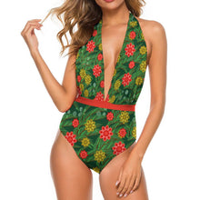 Charger l'image dans la galerie, Maillot Une Pièce Décolleté Plongeant | Monokini Dos Nu Personnalisé