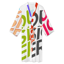 Charger l'image dans la galerie, Peignoir homme LM003 peignoir de pyjama fin et confortable personnalisée avec prénom motif texte (conception multi-images)