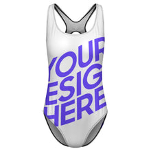 Charger l'image dans la galerie, 2024 nouvelle maillot de bain une pièce pour femmes SDS2011 personnalisé avec photo texte prénom (conception une image)
