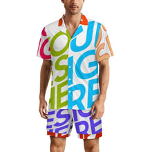 Charger l'image dans la galerie, Pyjama homme 2 pièces manches courtes LM135 personnalisée avec prénom motif texte (conception multi-images)