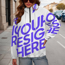 Charger l'image dans la galerie, Sweat à capuche double épaisseur avec poches (doublé) pour femme MWL683 personnalisé avec photo texte prénom (conception une image)