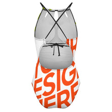 Charger l'image dans la galerie, Maillot de bain une pièce pour femme SDS2004 personnalisée avec prénom motif texte (conception multi-images)