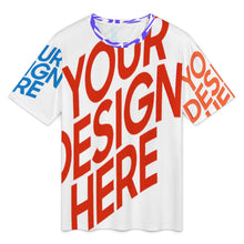 Charger l'image dans la galerie, T-shirt unisexe à col rond côtelé NT T-shirt ajusté à manches courtes personnalisée avec prénom motif texte (conception multi-images)