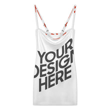 Charger l'image dans la galerie, Robe bustier bustier femme LM450 personnalisée avec prénom motif texte (conception multi-images)