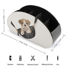 Charger l'image dans la galerie, Organisateur de Télécommande Personnalisé | Rangement Cuir Chic