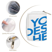 Charger l'image dans la galerie, Porte-cartes en cuir personnalisé avec photo texte prénom (conception une image)