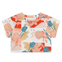 Charger l'image dans la galerie, T-shirt Crop Top Ado Personnalisé | Imprime Ta Photo | Manches Raglan