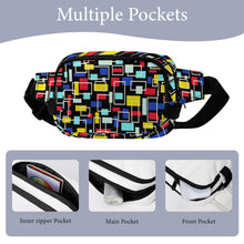 Charger l'image dans la galerie, Sac Banane Carré Personnalisé avec Photo | Double Poche Pratique