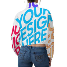 Charger l'image dans la galerie, Veste courte à capuche en polaire pour femme MWL476 personnalisée avec prénom motif texte (conception une image)