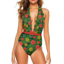 Charger l'image dans la galerie, Maillot Une Pièce Décolleté Plongeant | Monokini Dos Nu Personnalisé