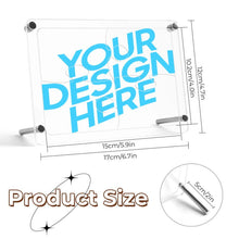 Charger l'image dans la galerie, Cadre photo puzzle en acrylique personnalisé avec photo texte prénom