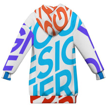 Charger l'image dans la galerie, Sweat à capuche oversize pour enfants MWZXU037 personnalisée avec prénom motif texte (conception multi-images)