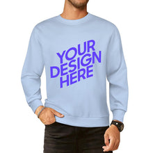 Charger l'image dans la galerie, 100% coton imprimé devant et dos unisexe sweat-shirt à manches longues hommes femmes différentes couleurs pull-shirt personnalisé avec photo texte prénom