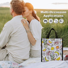 Charger l'image dans la galerie, Sac Lunch Isotherme Pliable Rétro | Design Paper Bag & Velcro