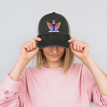 Charger l'image dans la galerie, Casquette Jean Ajourée Personnalisable | Coton, Visière Courbée, Réglable