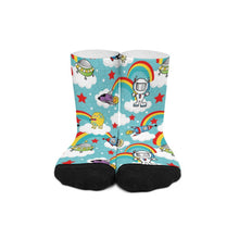 Charger l'image dans la galerie, Chaussettes Longues Personnalisées | Design Bicolore, Confort Polyester | Cadeau Unique