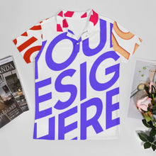 Charger l'image dans la galerie, Polo pur coton pour homme personnalisée avec prénom motif texte