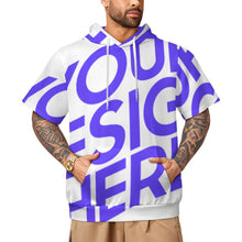 Charger l'image dans la galerie, Sweat à capuche unisexe à manches courtes LM250 personnalisé avec photo texte prénom (conception une image)