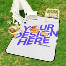 Charger l'image dans la galerie, Tapis de pique-nique pliable pour sac à main style fermeture éclair personnalisé avec photo texte prénom