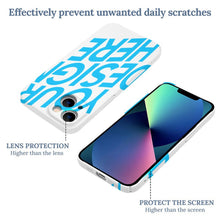 Charger l'image dans la galerie, Coque de téléphone portable en plastique PC iPhone 13 personnalisé avec photo texte prénom