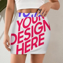 Charger l'image dans la galerie, Mini-jupe femme LM243 personnalisée avec prénom motif texte (conception multi-images)