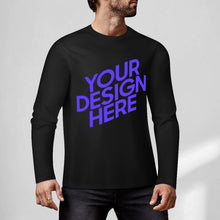 Charger l'image dans la galerie, Chemise à manches longues pour hommes 100% coton imprimé sur le devant différentes couleurs personnalisé avec photo texte prénom