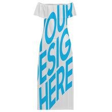 Charger l'image dans la galerie, Robe longue sans bretelles MXLD292 pour femme RRCQ personnalisé avec photo texte prénom (conception une image)
