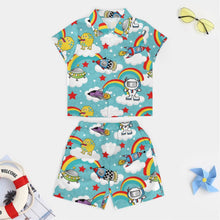 Charger l'image dans la galerie, Ensemble Plage Enfant Personnalisable | Chemise & Short, Tissu Doux Peau de Pêche