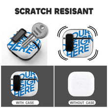 Charger l'image dans la galerie, Étui pour écouteurs Apple AirPods 4 (boucle avec bordure noire) entièrement imprimé personnalisée avec prénom motif texte